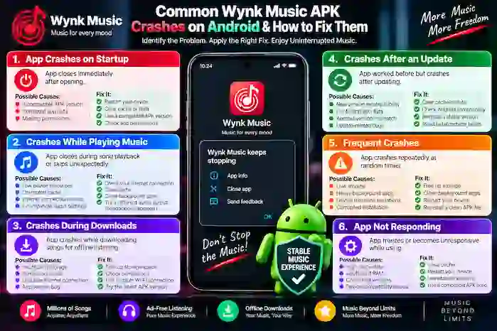 Common Wynk Music APK Crash Fixes