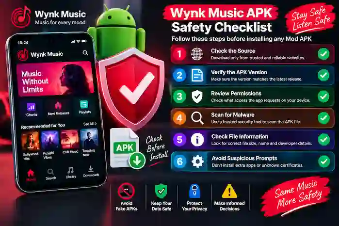 wynk-music-apk-safety-checklist
