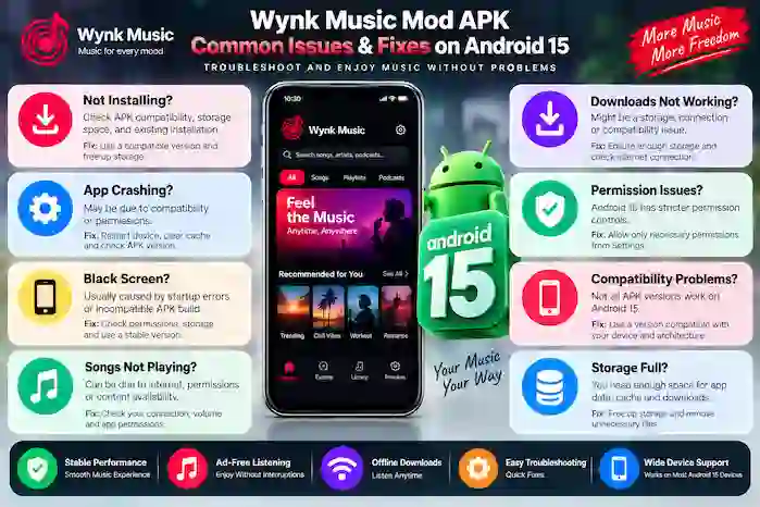 wynk-music-mod-apk-android-15-common-issues-fixes