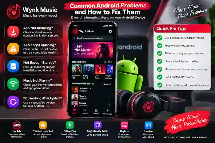 wynk-music-mod-apk-android-problems-fixes