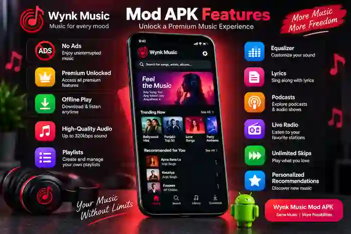 wynk-music-mod-apk-features-overview