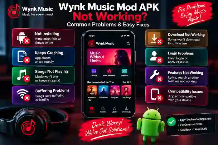wynk-music-mod-apk-not-working-common-problems