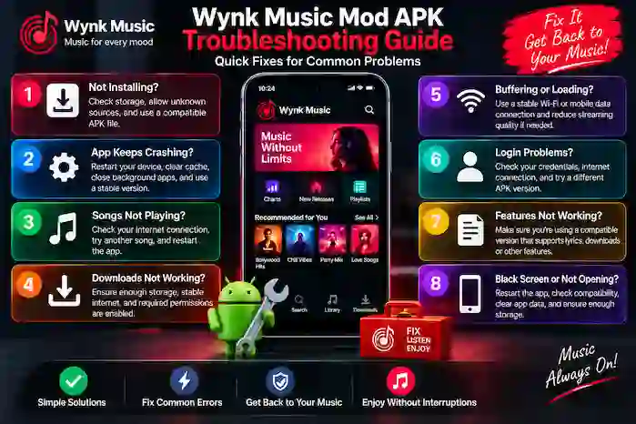 wynk-music-mod-apk-troubleshooting-guide